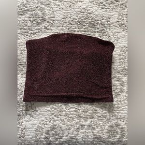 Sparkly pink tube top